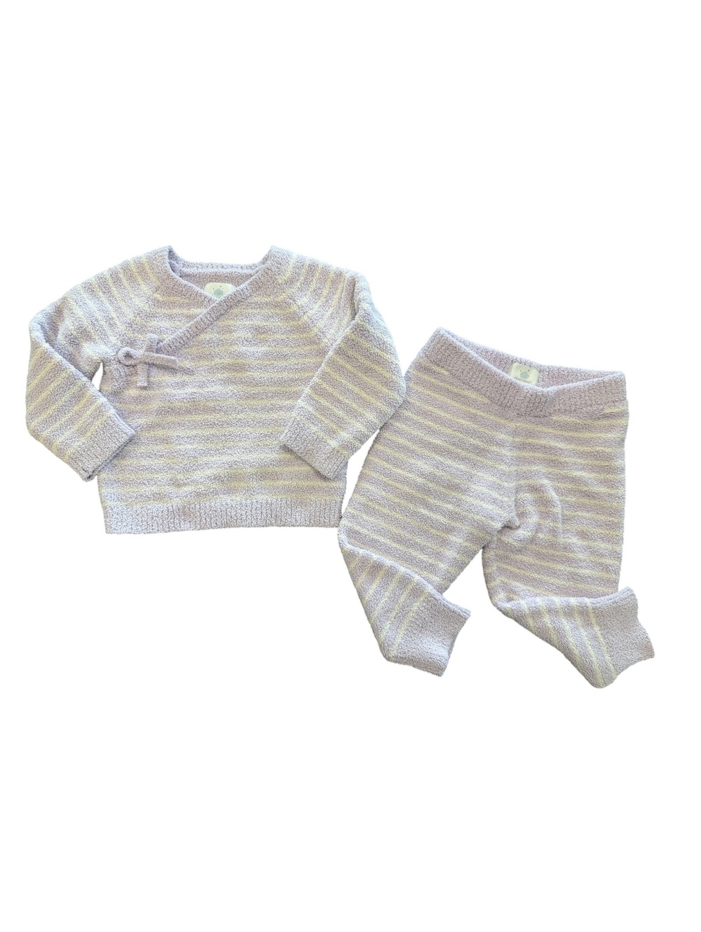 Cloud Island Baby 2-Piece Sweater and Pants Set, Size 12M, Lavender and Cream